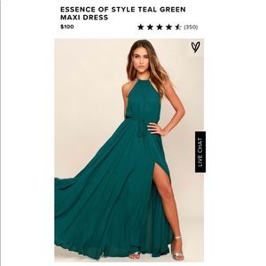 Lulu’s Hunter Green Essence of Style Maxi Dress